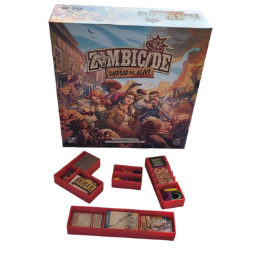 Zombicide Undead or Alive - Rangement insert rouge compatible