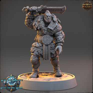 Daybreak Miniatures - The Wintershadows of Frostfang Hold : Eirik Frostbeard [50mm]