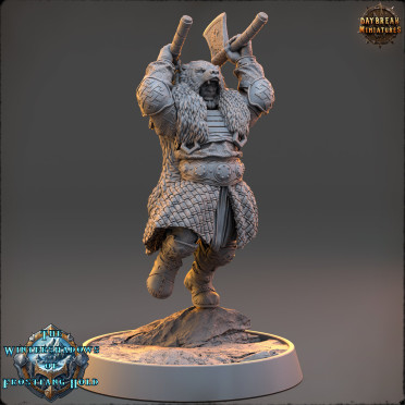 Daybreak Miniatures - The Wintershadows of Frostfang Hold : Leifr Thunderheart [50mm]