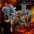 Beholder Miniatures - Realms of Ruins - Knights Command Squad 0