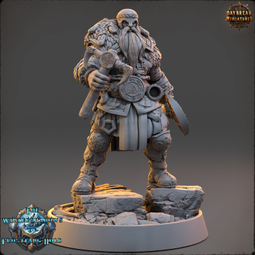 Daybreak Miniatures - The Wintershadows of Frostfang Hold : Haldor Skullsplitter [50mm]