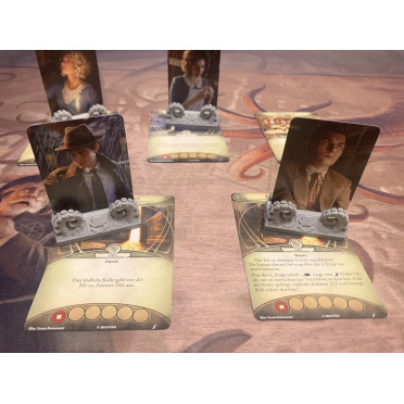 Arkham Horror LCG Investigator Standees in Grey Set of 4