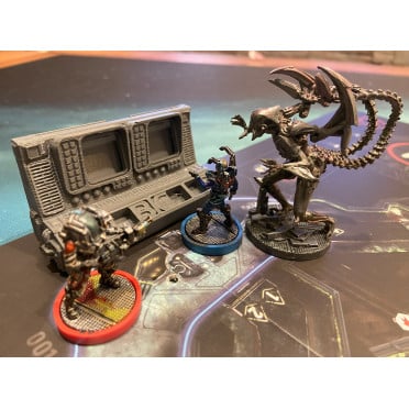 Nemesis Board Game Accessories - Cockpit for Coordinates Map