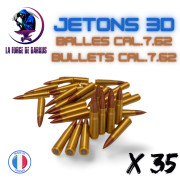 3D Tokens Bullets Cal.7,62 (35 pieces)