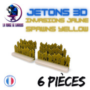 Jetons 3D Spawn Yellow (6 pieces)