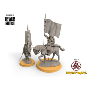 West Human - Royal Guard Banner on Foot & Mounted- Davale Games