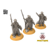 Wood Elves - 3x Wood Elf King Guard with Spears - Davale Games