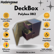 DeckBox 100+ avec tiroir de rangement - Violet