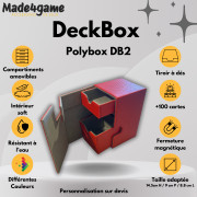 DeckBox 100+ avec tiroir de rangement - Rouge