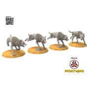 Orc - x4 Savage Warg Super Orc - Davale Games