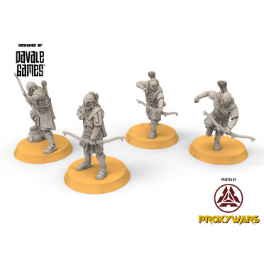 Blood-Handed Orcs - x4 Outriders with Bow - Davale Games