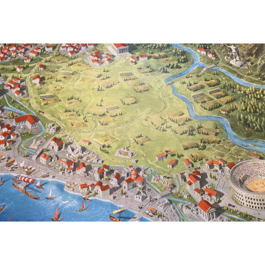 Foundations of Rome - Art Mat 36 x 60"