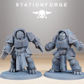 Station Forge - SM – 5x Socratis Vanguard Melee Unit Hammer/Shield 4