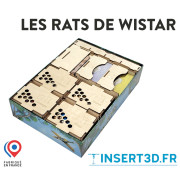 Rats of Wistar - Wooden compatible insert - Shipped fully assembled