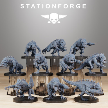 Station Forge – Hive Monster – 10x Xenarid Infantry