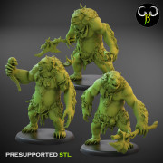 Ogres - x3 Bearzerker V1 - ClayBeastCreation