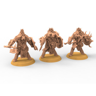 Beastmen - x3 Minotaurs Frontliner- Raven Twin Miniatures