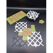 Carcassonne Tile Grids - 15 pieces - black