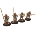 Medieval - Scotland - x4 Spearmens - Medbury miniatures 0