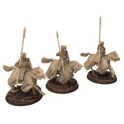 Medieval - Generic - x3 Knights on Horse V2 - Medbury miniatures