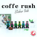 Coffee Rush - Set d'autocollants 1