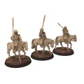 Medieval - Scotland - x3 Mounted sergeants V2 - Medbury miniatures 0