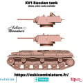 Eskice Miniature – WWII – KV1 Russian tank - 28mm 1