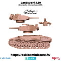 Eskice Miniature – WWII – Landsverk L60 tank - 28mm 1