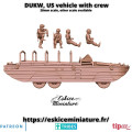 Eskice Miniature – WWII – DUKW, US vehicle with crew - 28mm 1