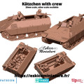 Eskice Miniature – WWII – Kätzchen with troop - 28mm 0