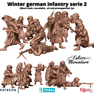 Eskice Miniature – WWII – Winter german squad 2 - 28mm