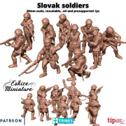 Eskice Miniature – WWII – Slovak soldiers ww2 - 28mm