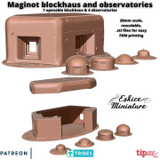 Eskice Miniature – WWII – Maginot - Pack Blockaus & Observatories