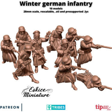 Eskice Miniature – WWII – Winter german squad - 28mm