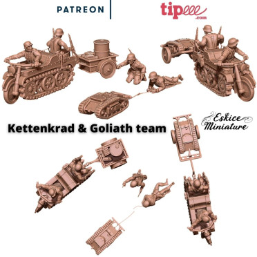 Kettenkrad & Goliath Véhicule Allemand - Fichiers 3D