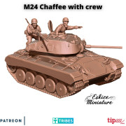 M24 Chaffee and crew - 3D