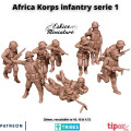 Infanterie Africa Korps serie 1 x10 - Fichiers 3D 0