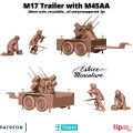 M45 AA on M17 trailer - 3D 0