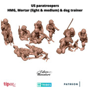 Escouade de soutien Para US HMG et Mortier - Fichiers 3D