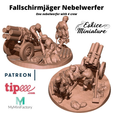 Fallschirmjäger : Nebelwerfer - Fichiers 3D