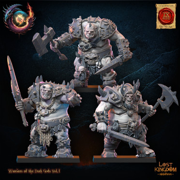 Lost Kingdom – Chaos Blood Legion – 3x Ogre du chaos