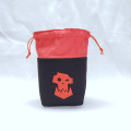 Black square dice bag - red Ork logo 1