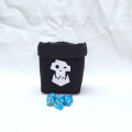 Black square dice bag - white Ork logo 0