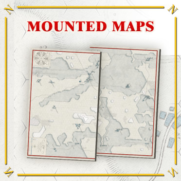 Battles of Napoleon: Volume I - Eylau 1807 - Mounted map