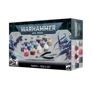 W40K : Paints + Tools Set