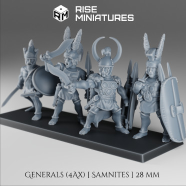 Rise Miniatures - Samnites Wars - Généraux Osques - 28mm