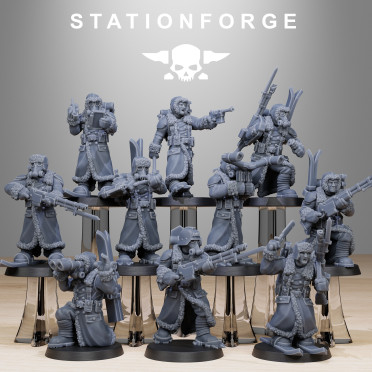 Station Forge - Légion de Fer - 10x GrimGuard Frostwatch Skiers