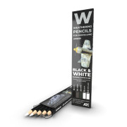 Weathering Pencils - Black & White: Shading & Effects Set