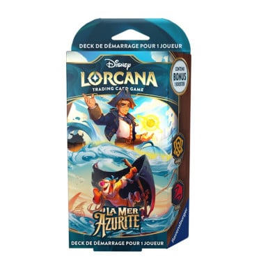 Lorcana - Deck de Démarrage La Mer Azurite - Jim Hawkins et Tigrou