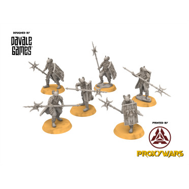 Dragon Army - x6 Dragon Army Elite Pikemen and shield - Davale Games